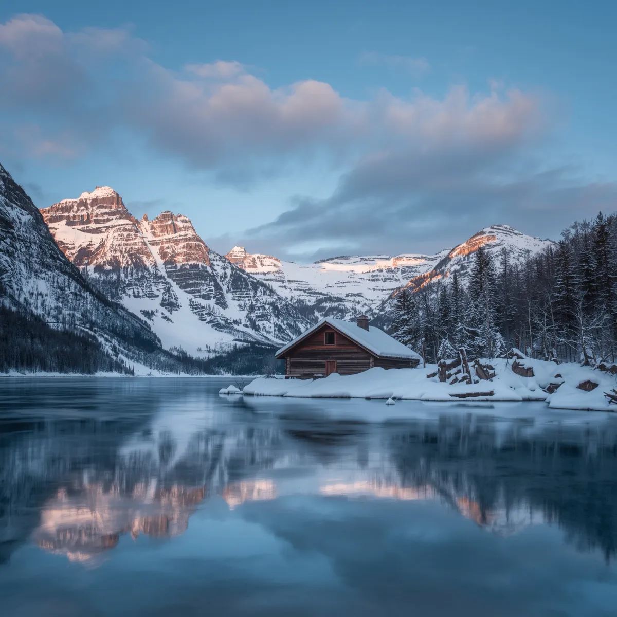 Cabane rustique en bois