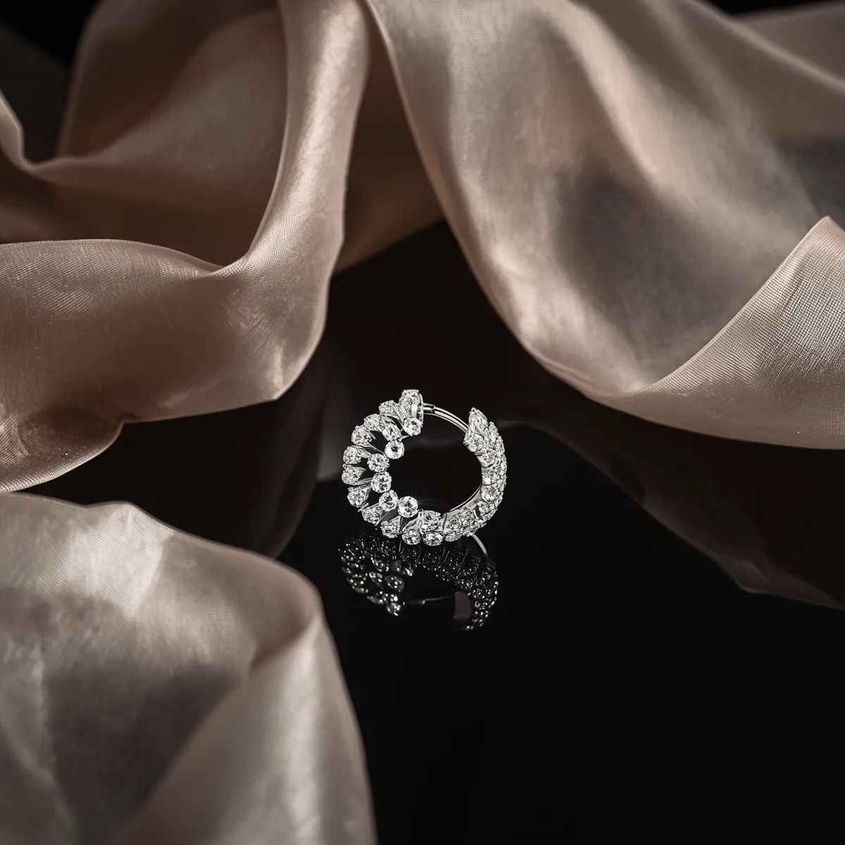 Boucle d’oreille en diamant,