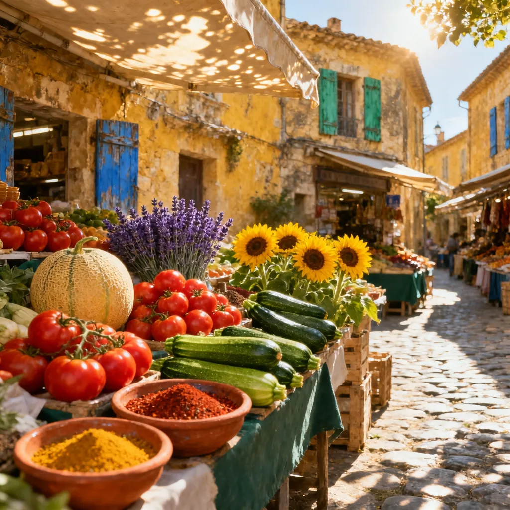 Étal de marché provençal